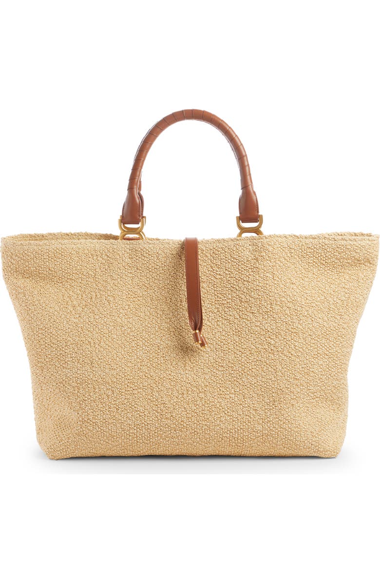 Chloé Large Marcie Raffia Tote, Main, color,