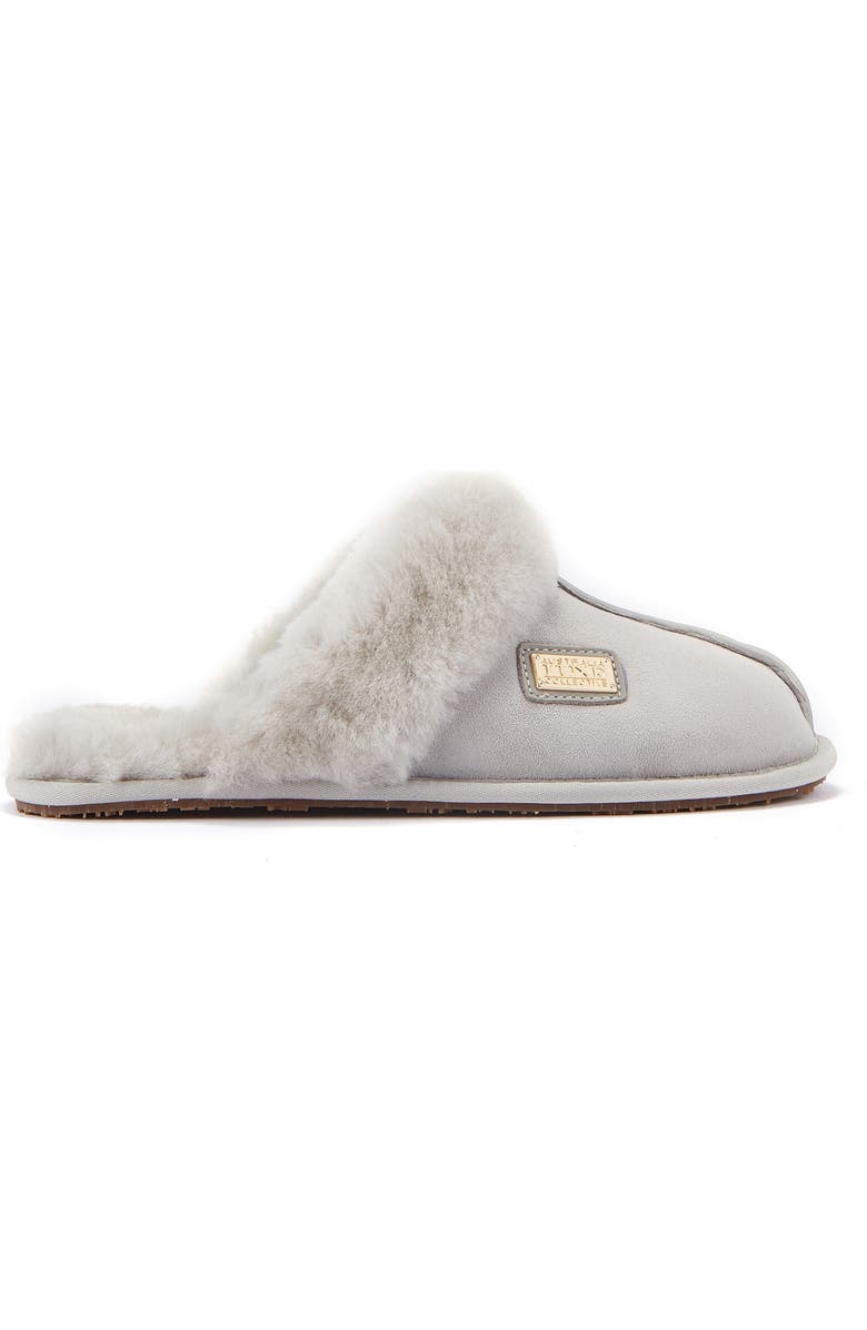Australia Luxe Collective Genuine Shearling Mule Slipper, Alternate, color, Ice Gray