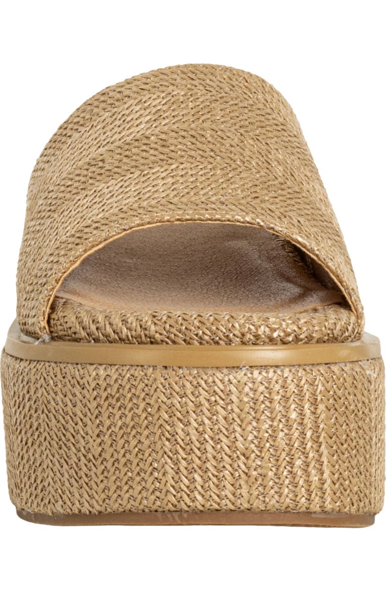 SHUSHOP Lexie Platform Slide Sandal, Alternate, color, Natural