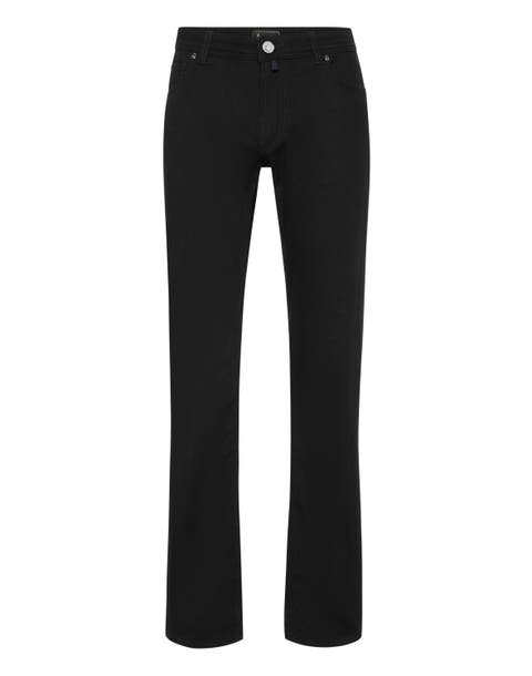 Embroidered 5 Pockets Regular Cut Jeans Men
