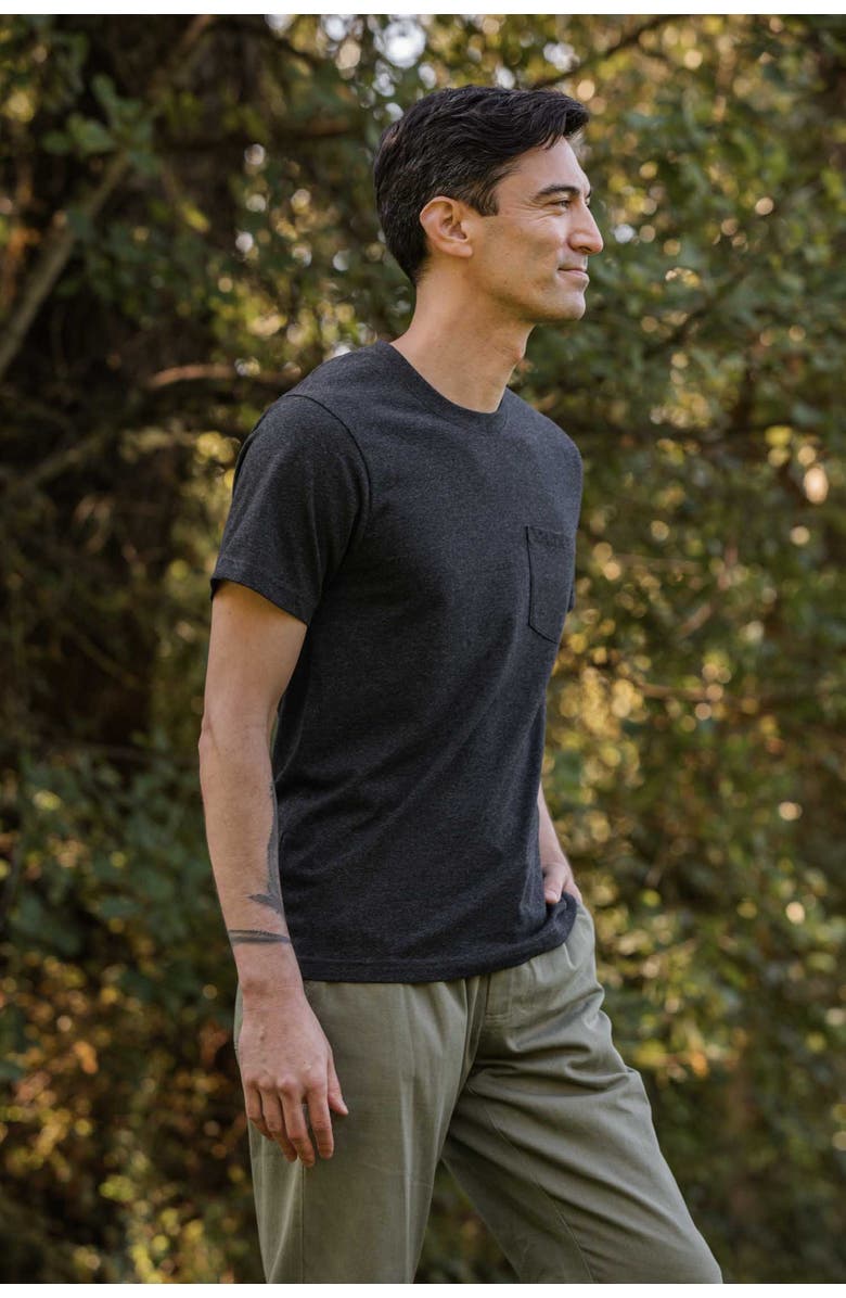 Bridge & Burn Recycled Pocket Tee, Alternate, color, Charcoal Heather