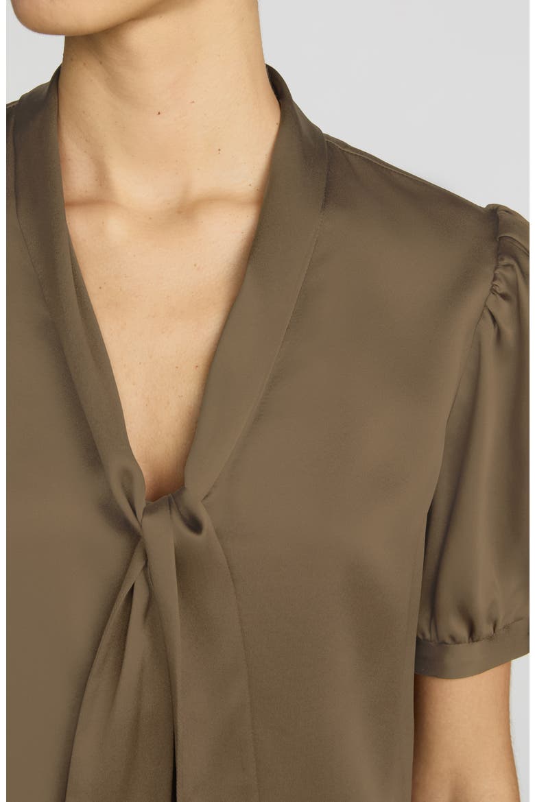 The Sonnet Silk Top, Alternate, color, MOSS