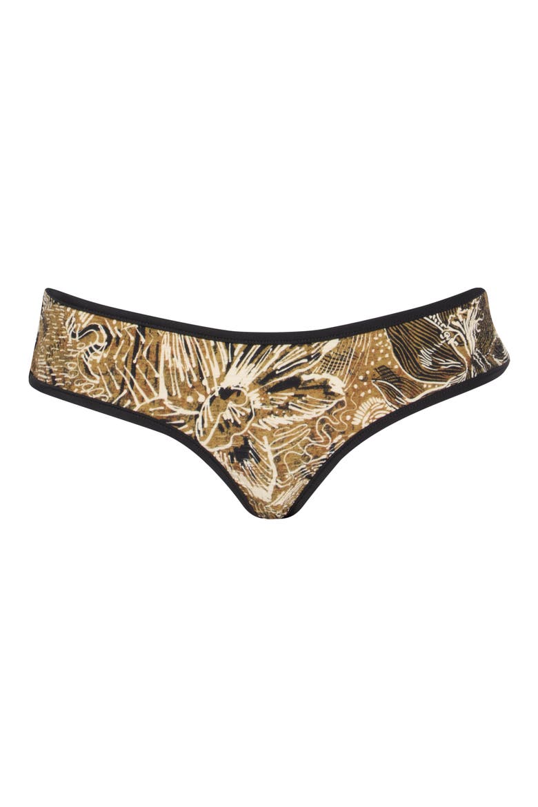 Frankie Print Swim Bottoms, Alternate, color, OLIVE