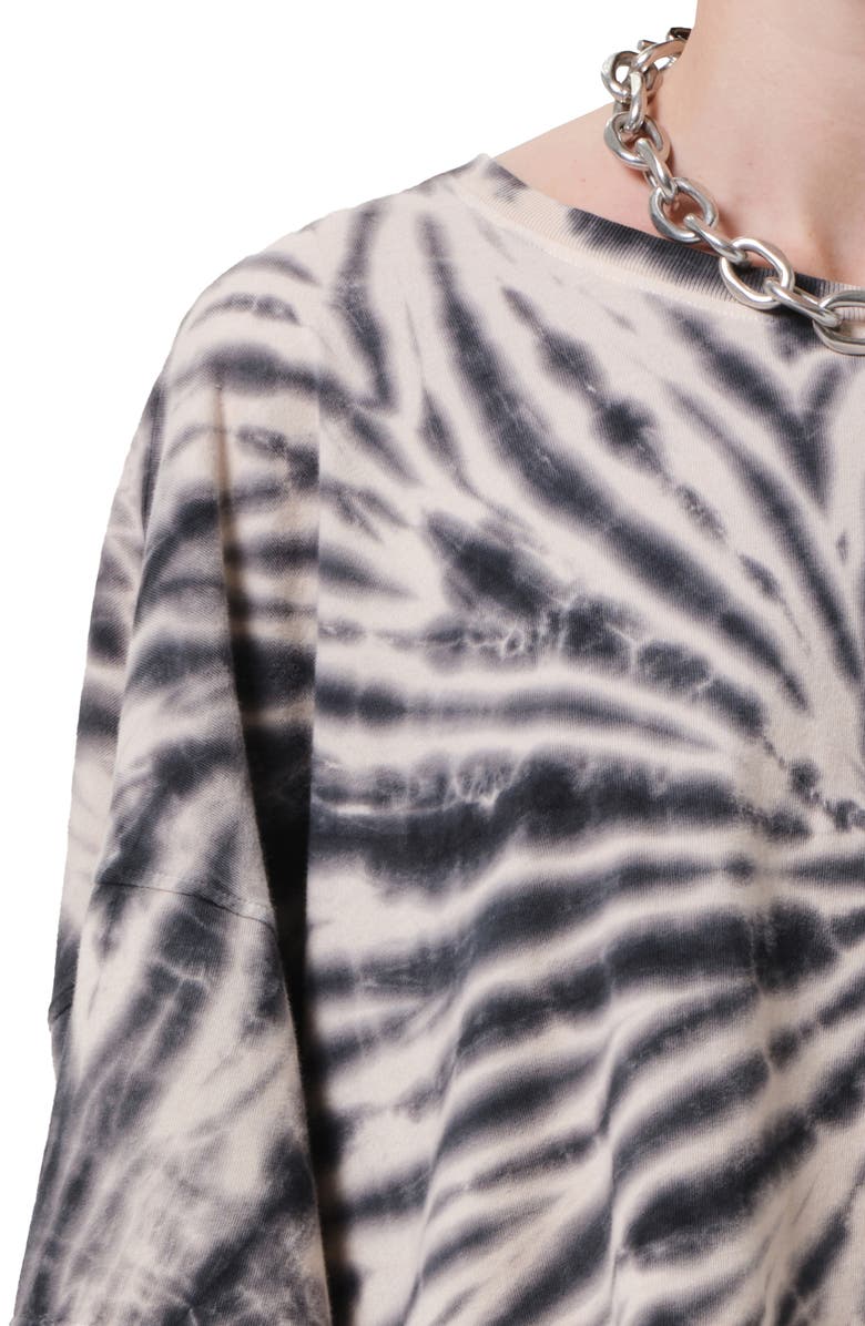 Citizens of Humanity Tie Dye Crop Cape Organic Cotton Top, Alternate, color, Spiral Tie Dye