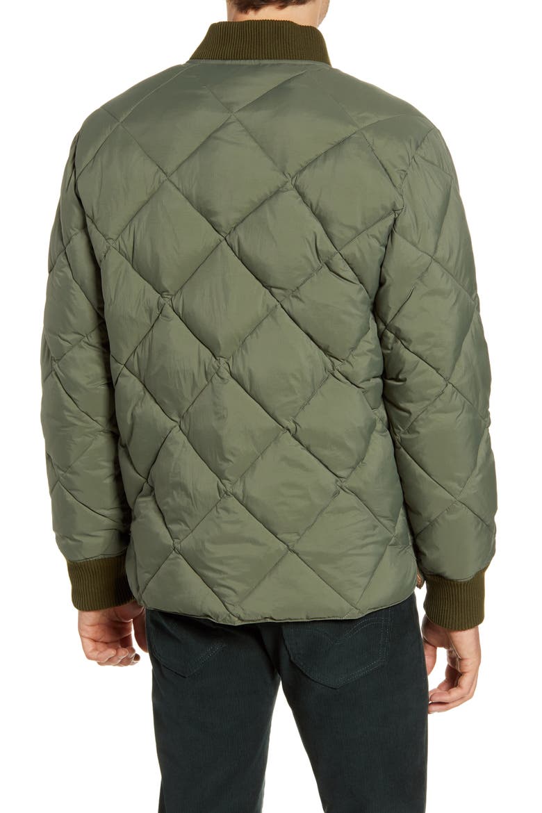 Quilted Puffer Jacket, Alternate, color, DEEP SAGE