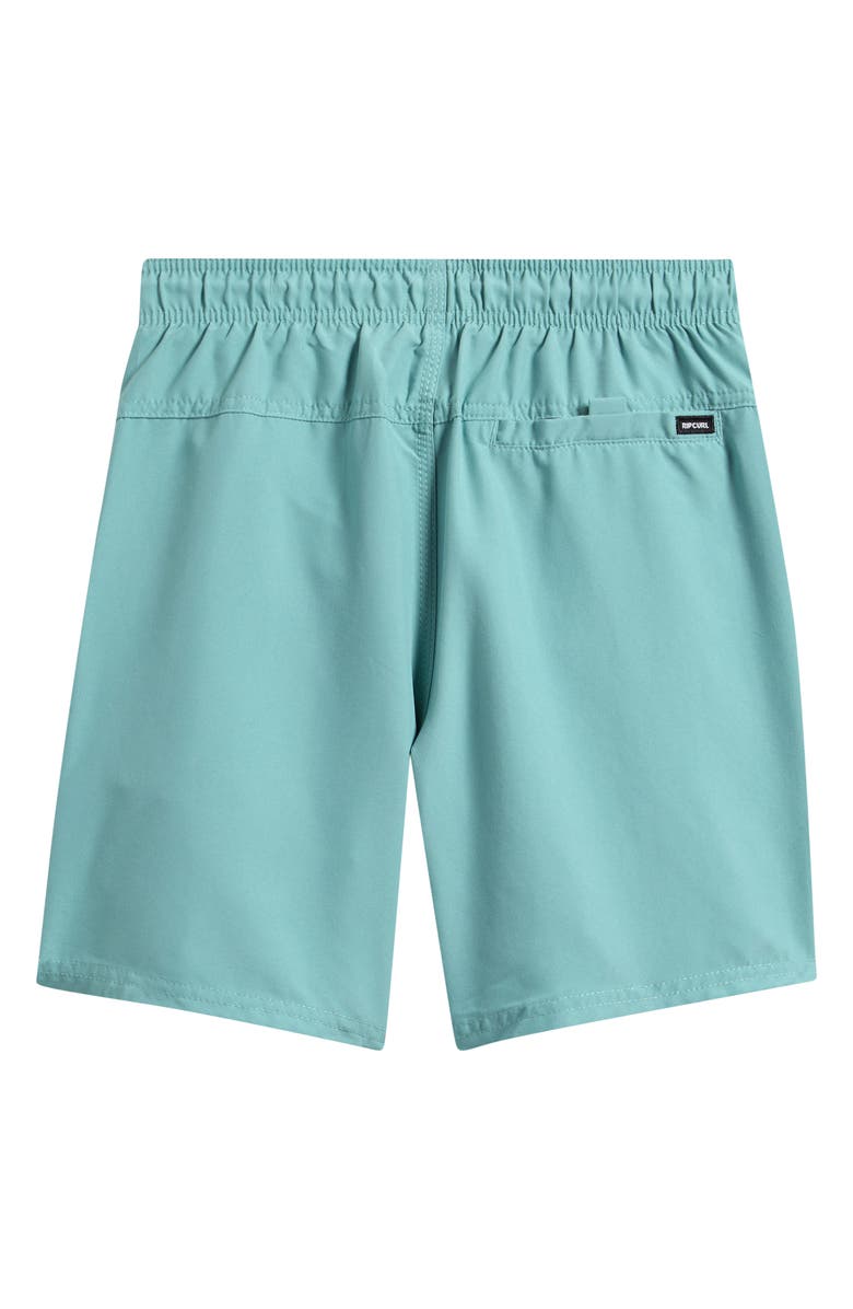Rip Curl Kids' Offset Volley Swim Trunks, Alternate, color, Blue Lagoon