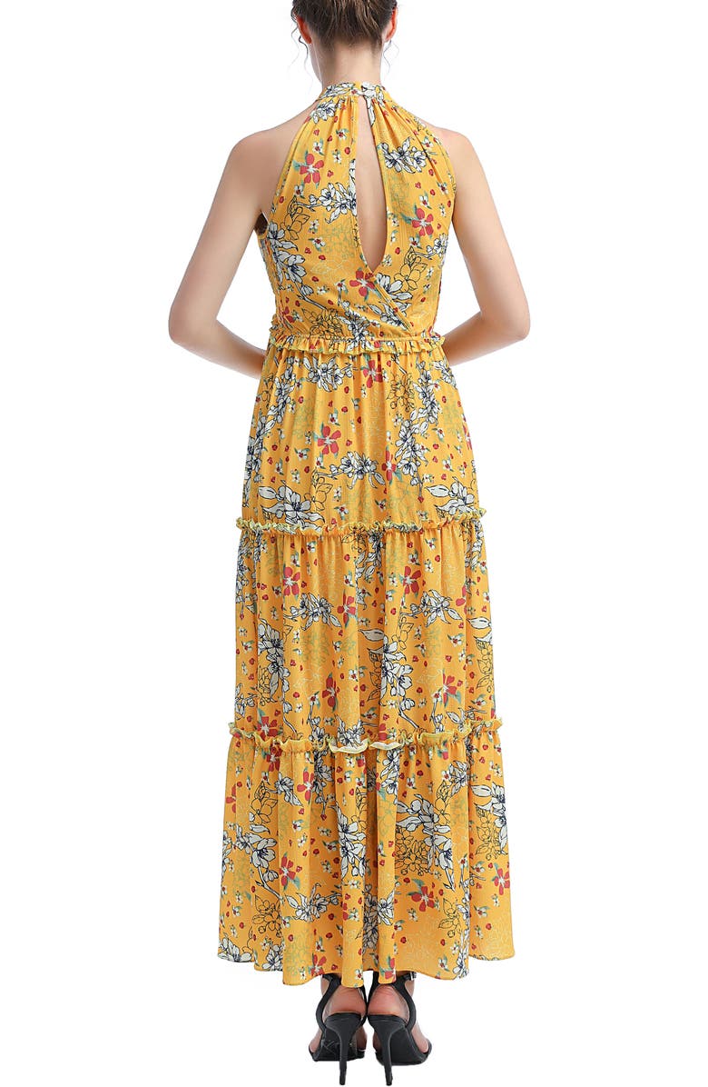Kimi & Kai Soleil Maternity Floral Print Maxi Dress, Alternate, color, Multicolored