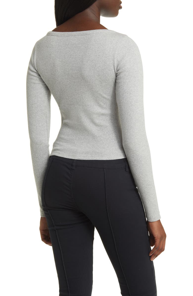 BP. Rib Stretch Cotton T-Shirt, Alternate, color,