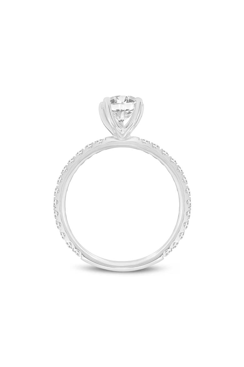 Rania 14K White Gold Pear Lab Grown Diamond Hidden Halo Engagement Ring - 1.95 Ct, Alternate, color, 14K White Gold