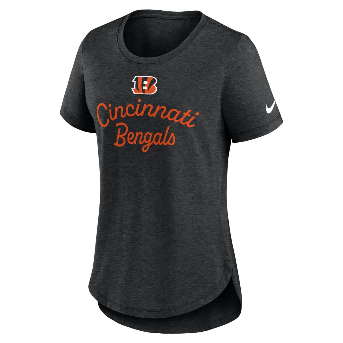 Women's Nike Black Cincinnati Bengals Script Tri-Blend T-Shirt - image 2