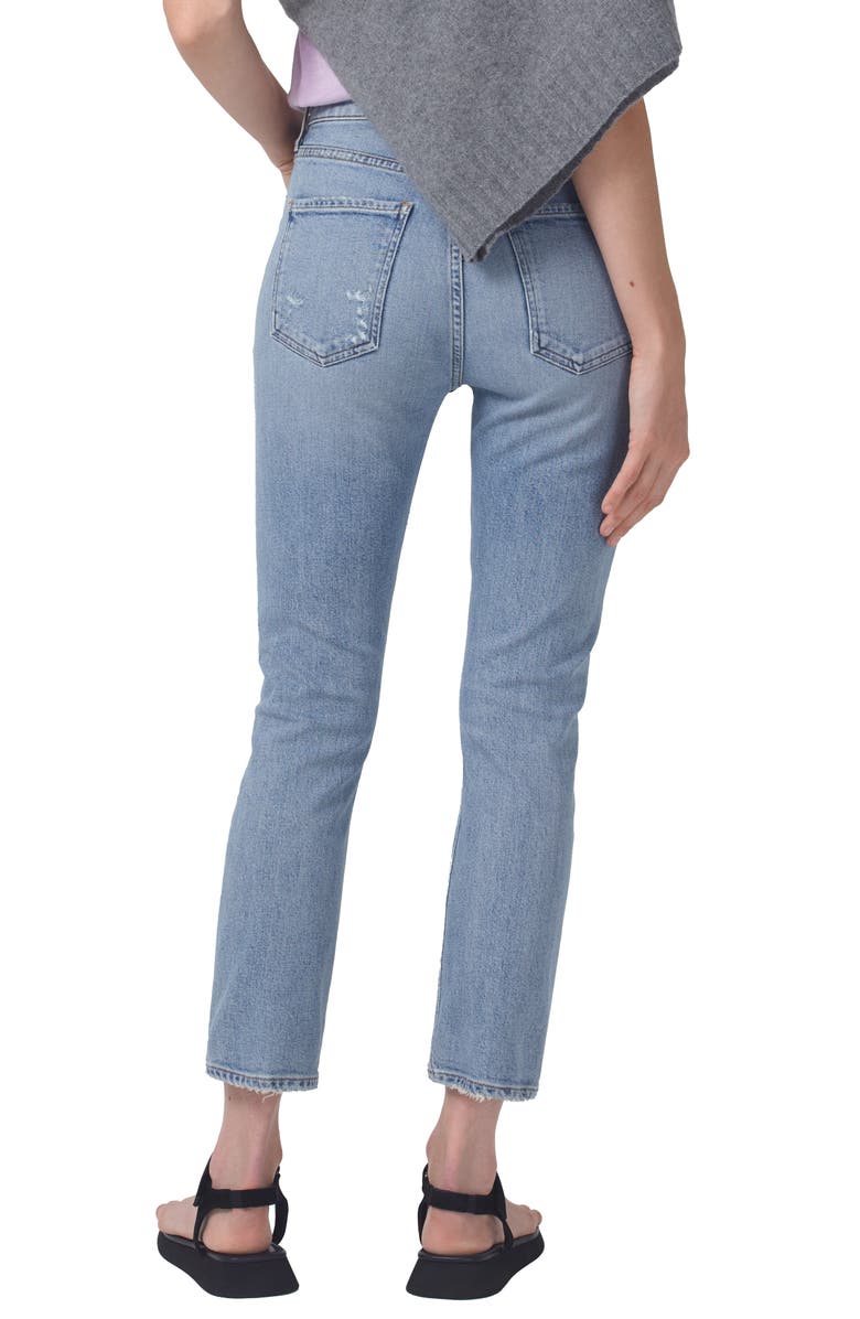 Citizens of Humanity Jolene High Waist Ankle Straight Leg Jeans, Alternate, color,