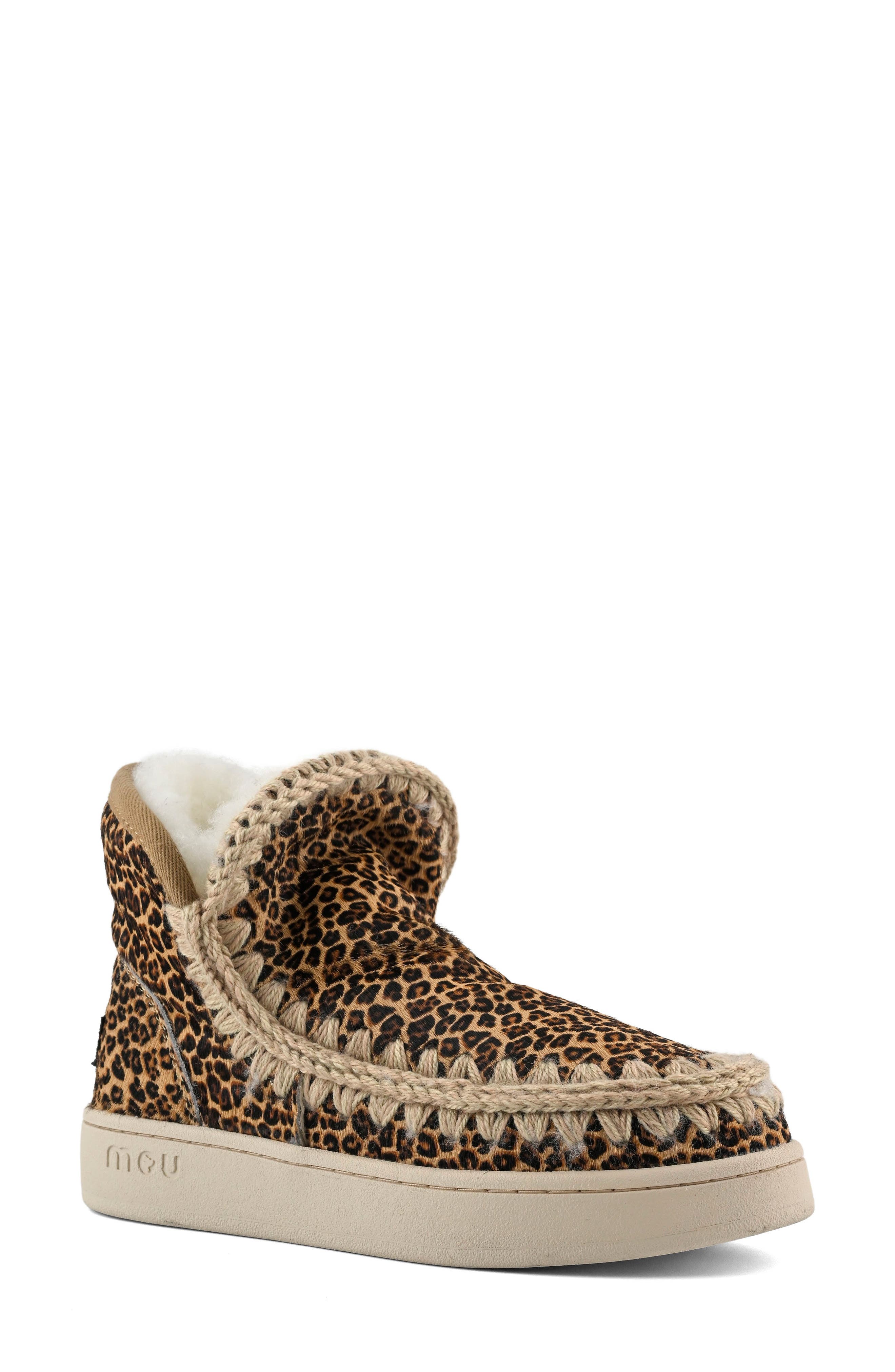 Mou Sneaker Boot with Genuine Shearling Trim (Women) | Nordstrom