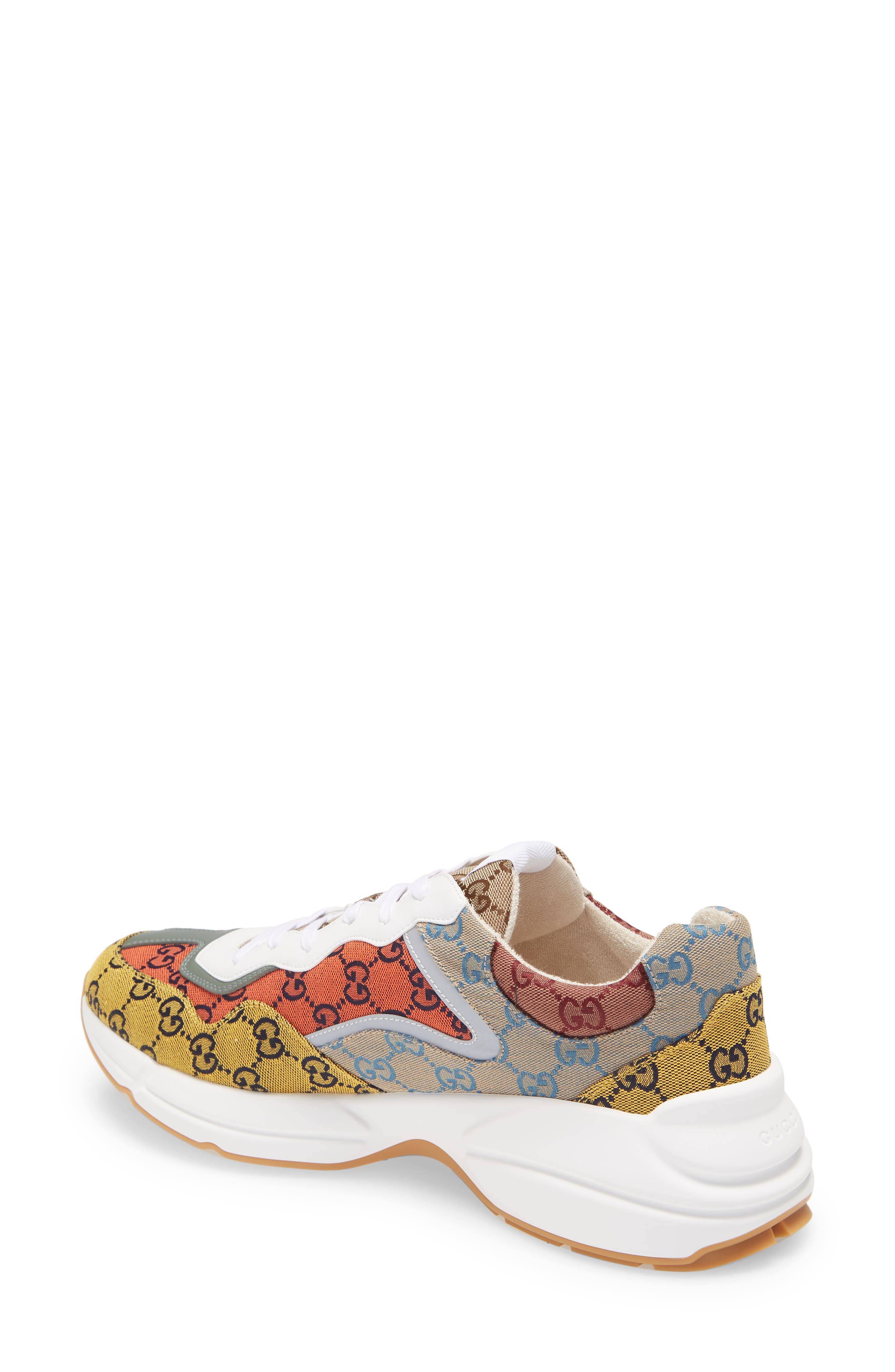 Gucci Rhyton Multicolor GG Sneaker, Alternate, color, 