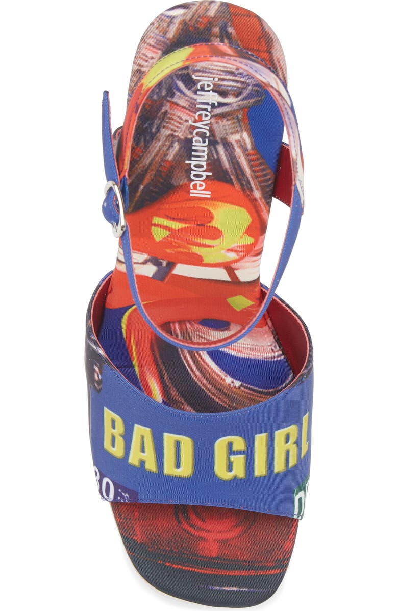 Jeffrey Campbell Flag Girl Platform Wedge Sandal, Alternate, color,