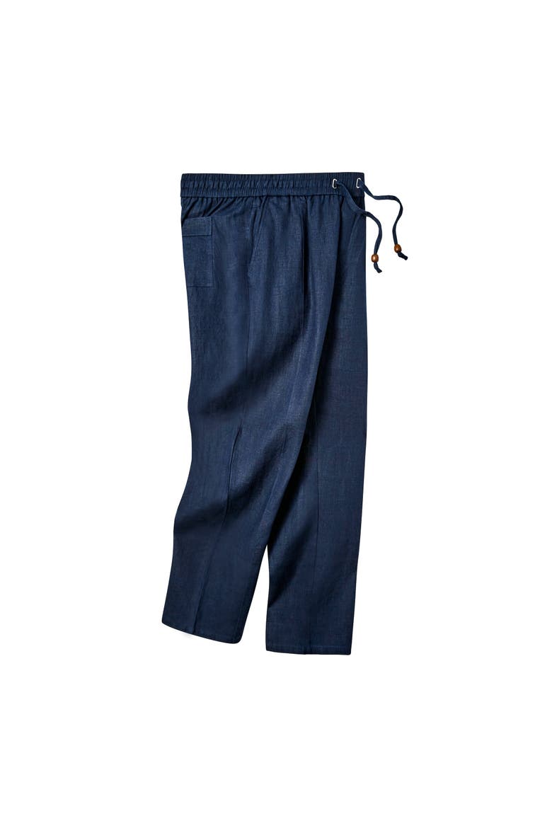 Easy-Going Pants, Alternate, color, Navy Linen