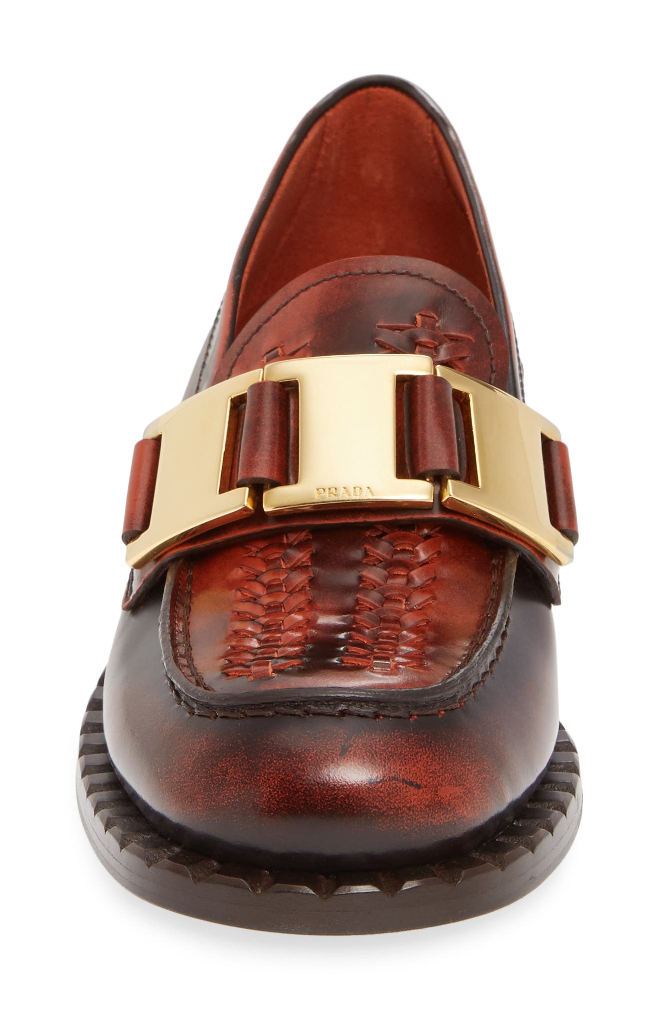 Chain Loafer, Alternate, color, BROWN