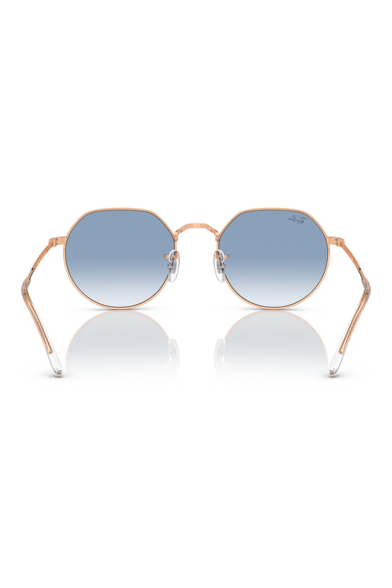 Jack 53mm Round Sunglasses, Alternate, color, ROSE GOLD