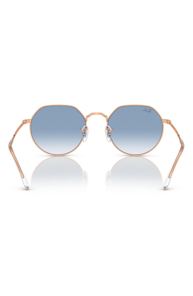 Ray-Ban Jack 55mm Irregular Sunglasses, Alternate, color, Rose Gold