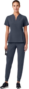 JAANUU Silex Women's 6-Pocket Slim Mid-Rise Scrub Jogger