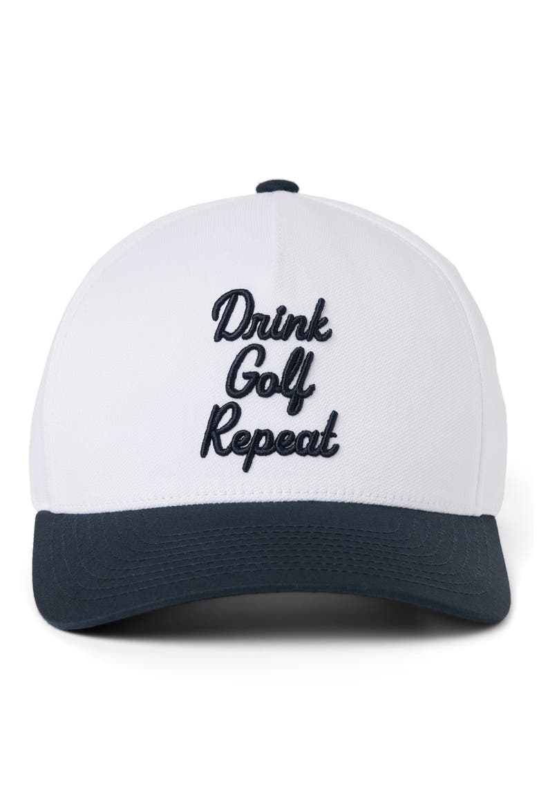 Swing and Sip Baseball Cap, Alternate, color, WHITE