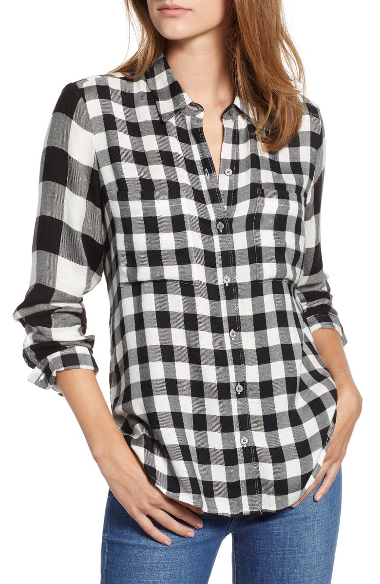 Lucky Brand Mixed Check Shirt, Main, color, 
