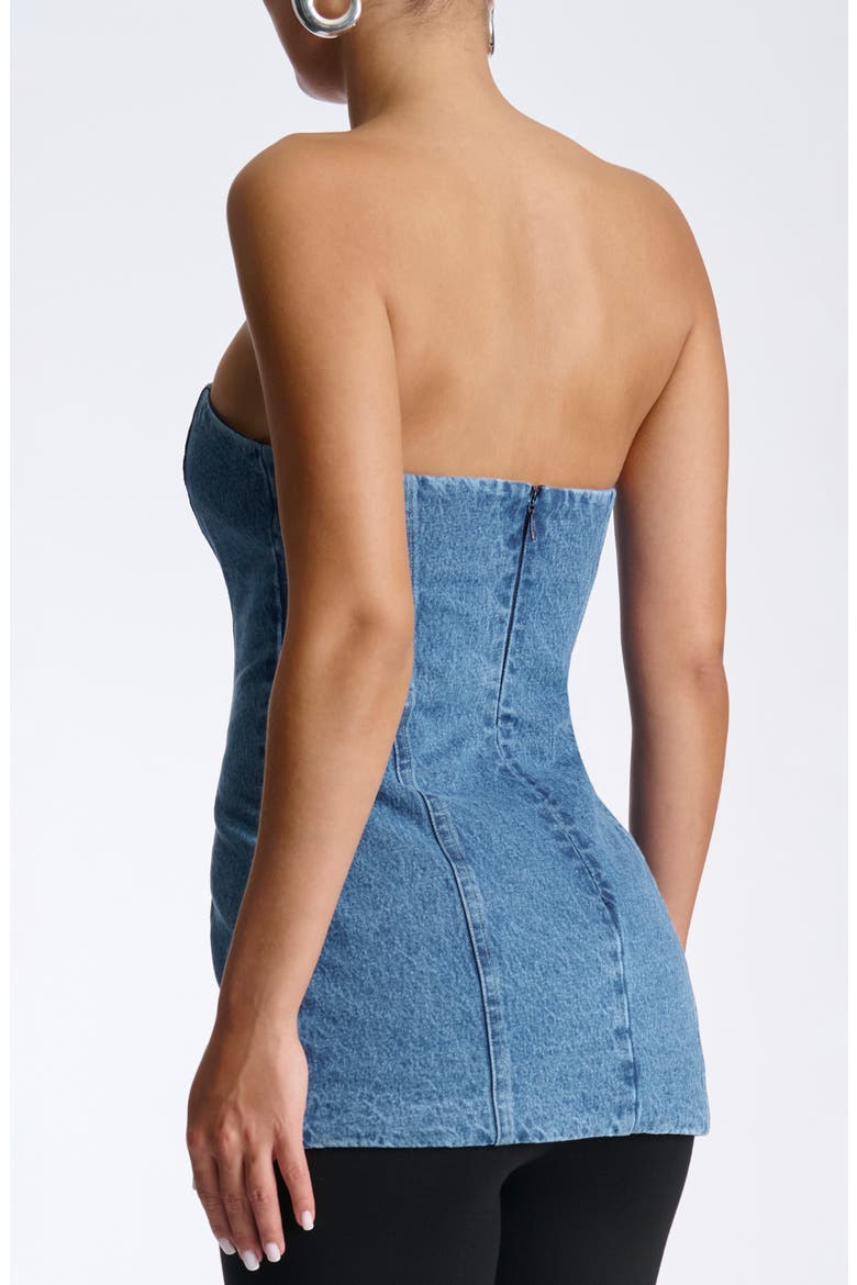 Denim Tunic Tube Top, Alternate, color, MEDIUM WASH