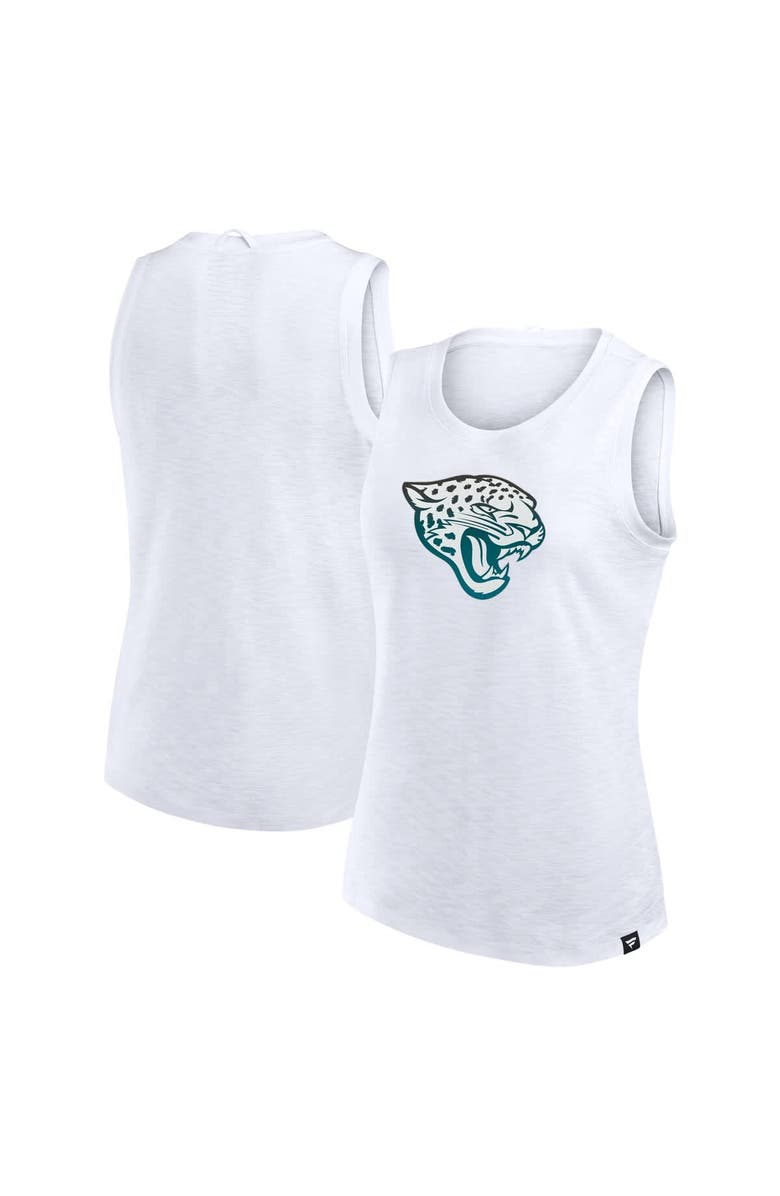 FANATICS Women's Fanatics  White Jacksonville Jaguars Slub Tank Top, Main, color, White