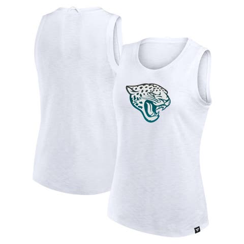 Women's Fanatics  White Jacksonville Jaguars Slub Tank Top