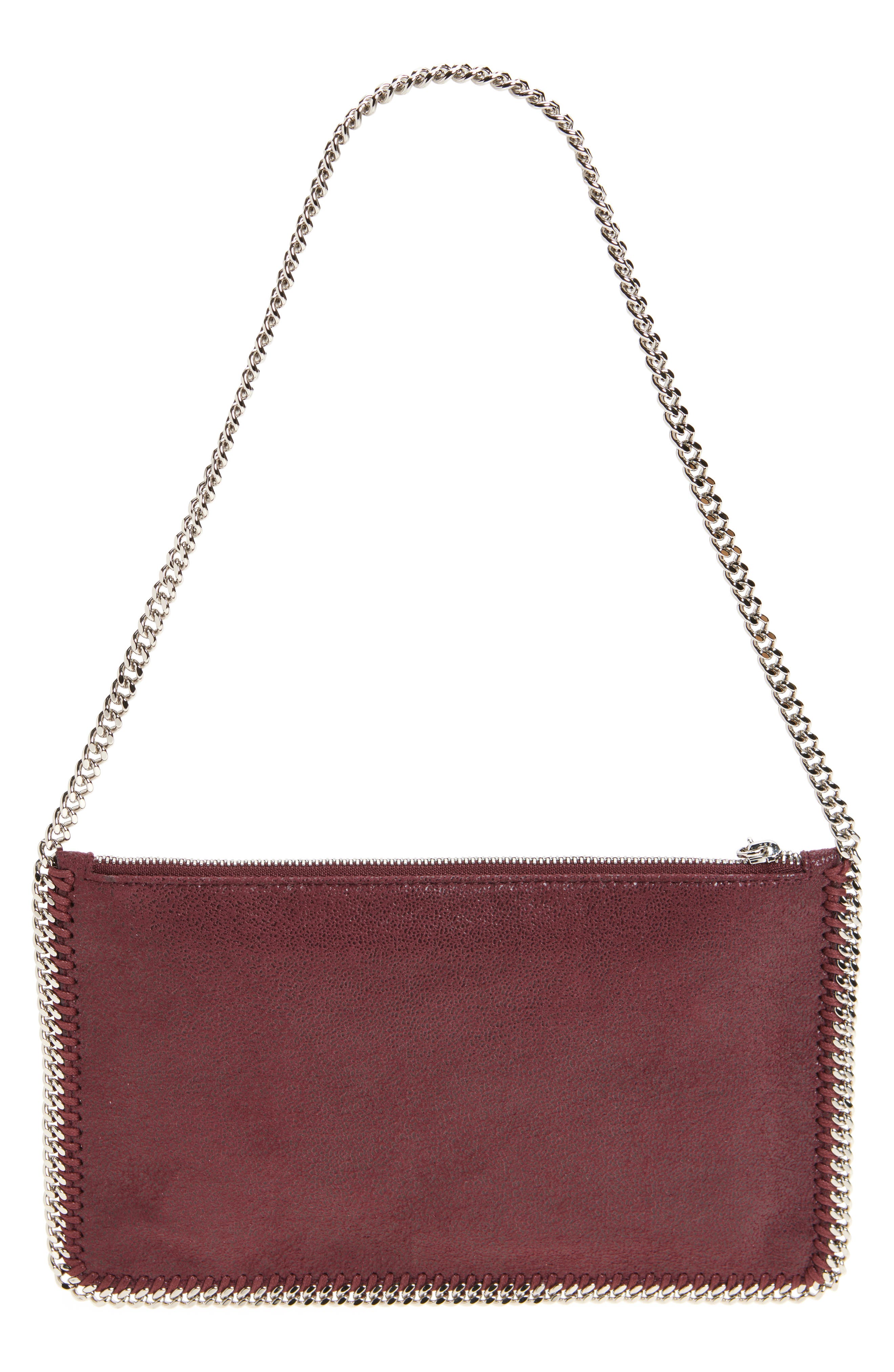 Stella McCartney Falabella Faux Leather Pochette Bag, Alternate, color, 