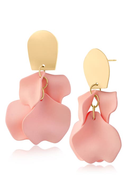 Ginkgo Flower Drop Earrings