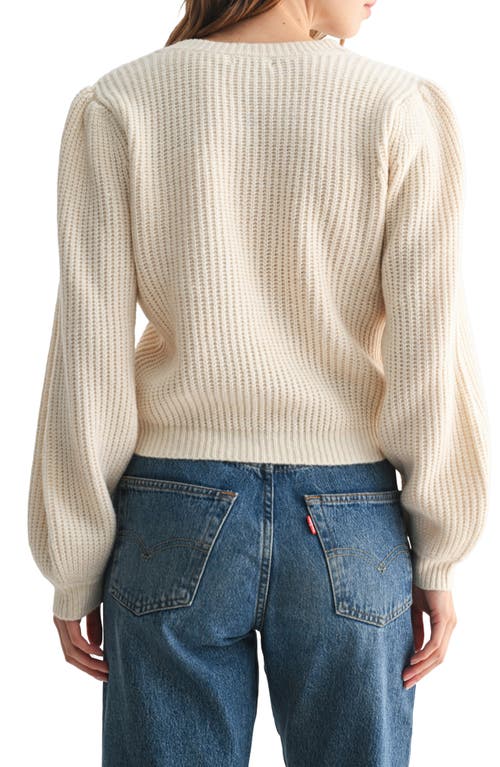 Lush Lace Bows Sweater In Neutral