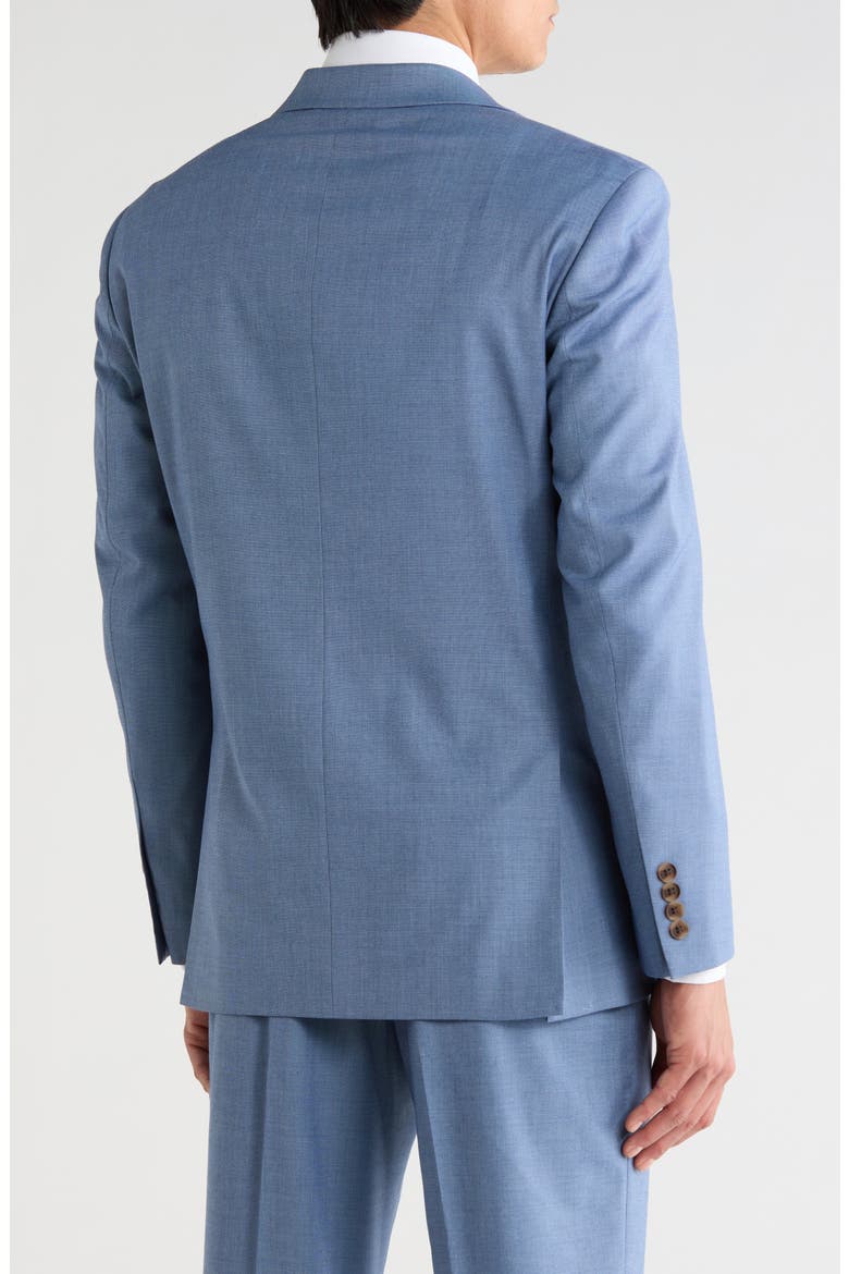 Trim Fit Twill Sport Coat, Alternate, color, LIGHT BLUE TEXTURE