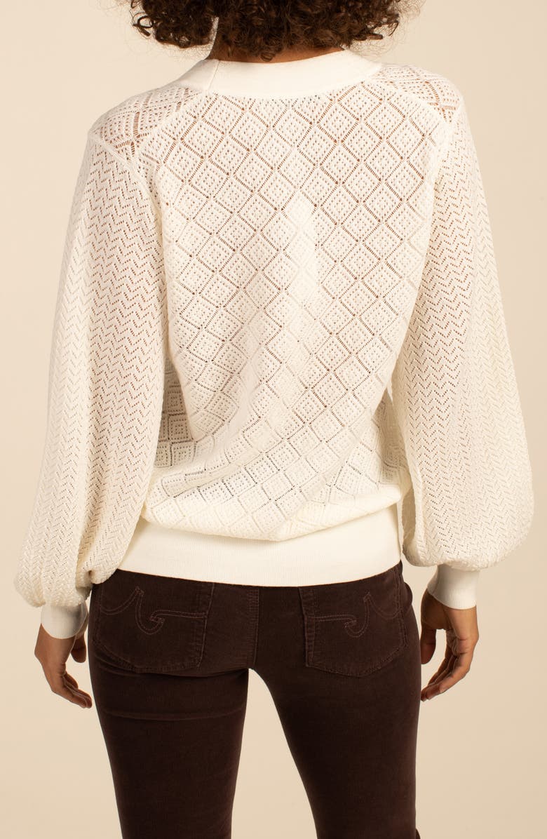 Trina Turk Evening Sun Open Stitch Wool Sweater, Alternate, color, 