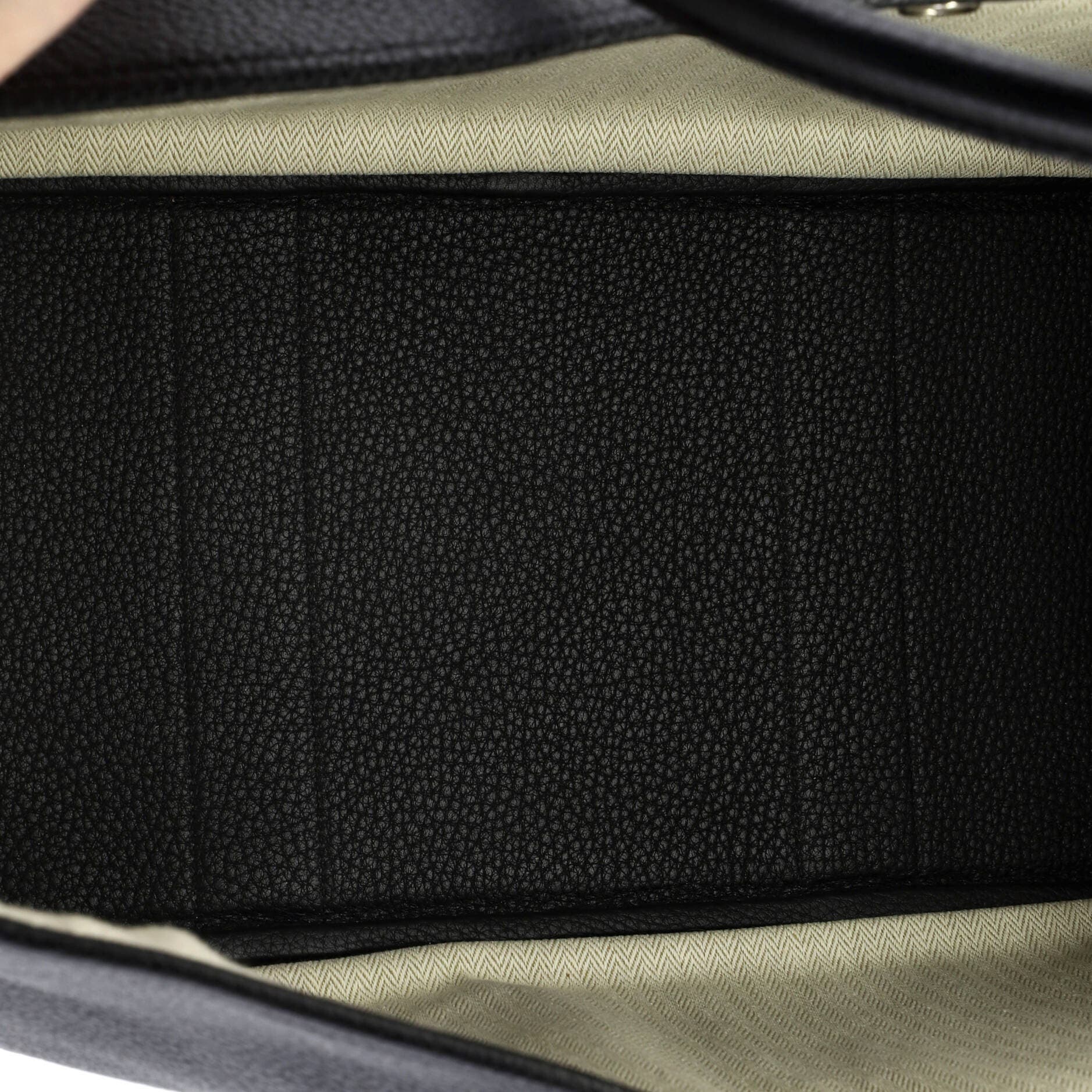 Pre-Owned Hermes Garden Party Tote Leather 36, Alternate, color, Noir