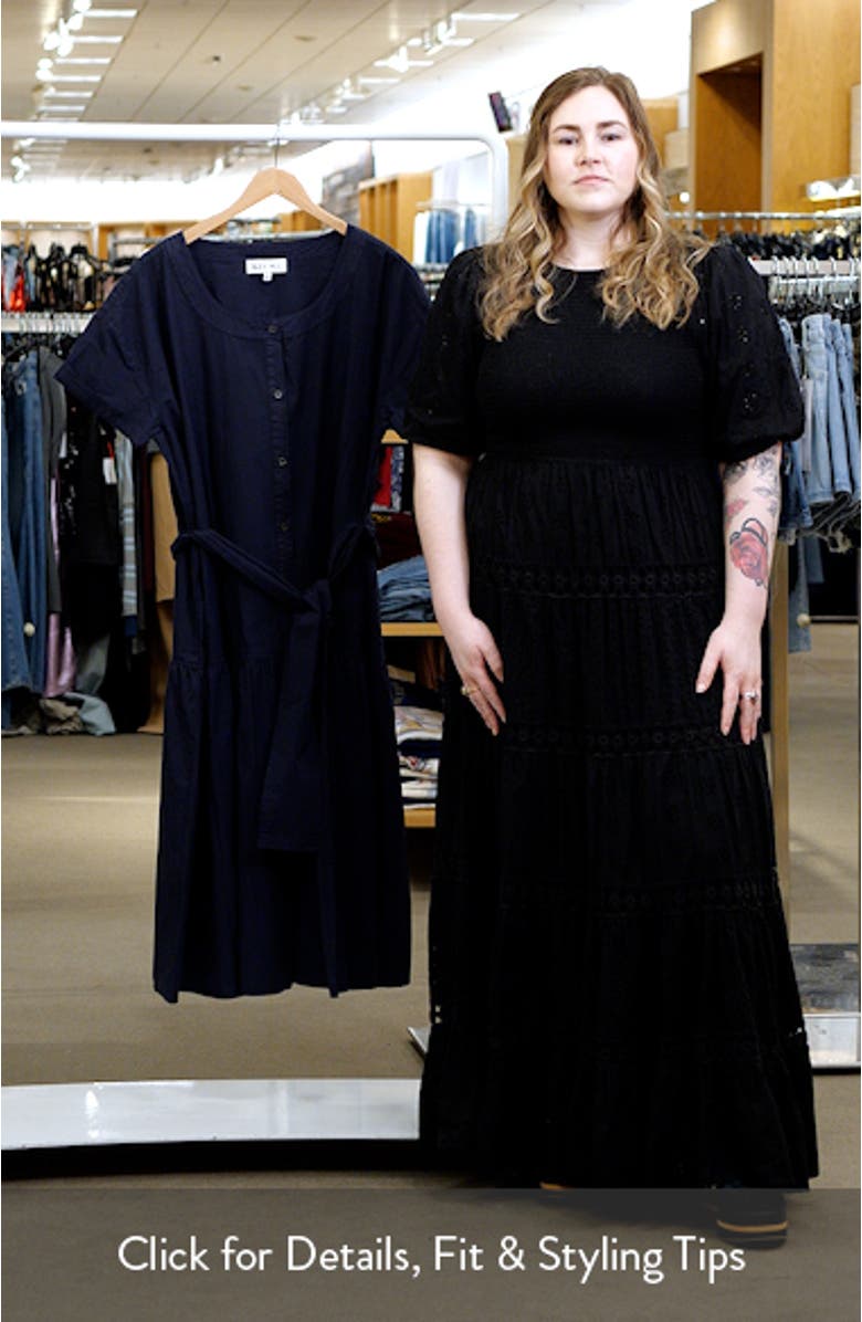 Josie Cotton Poplin Shirtdress, sales video thumbnail