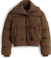 Desigual Mixed Media Puffer Jacket