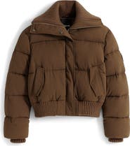 Desigual Mixed Media Puffer Jacket