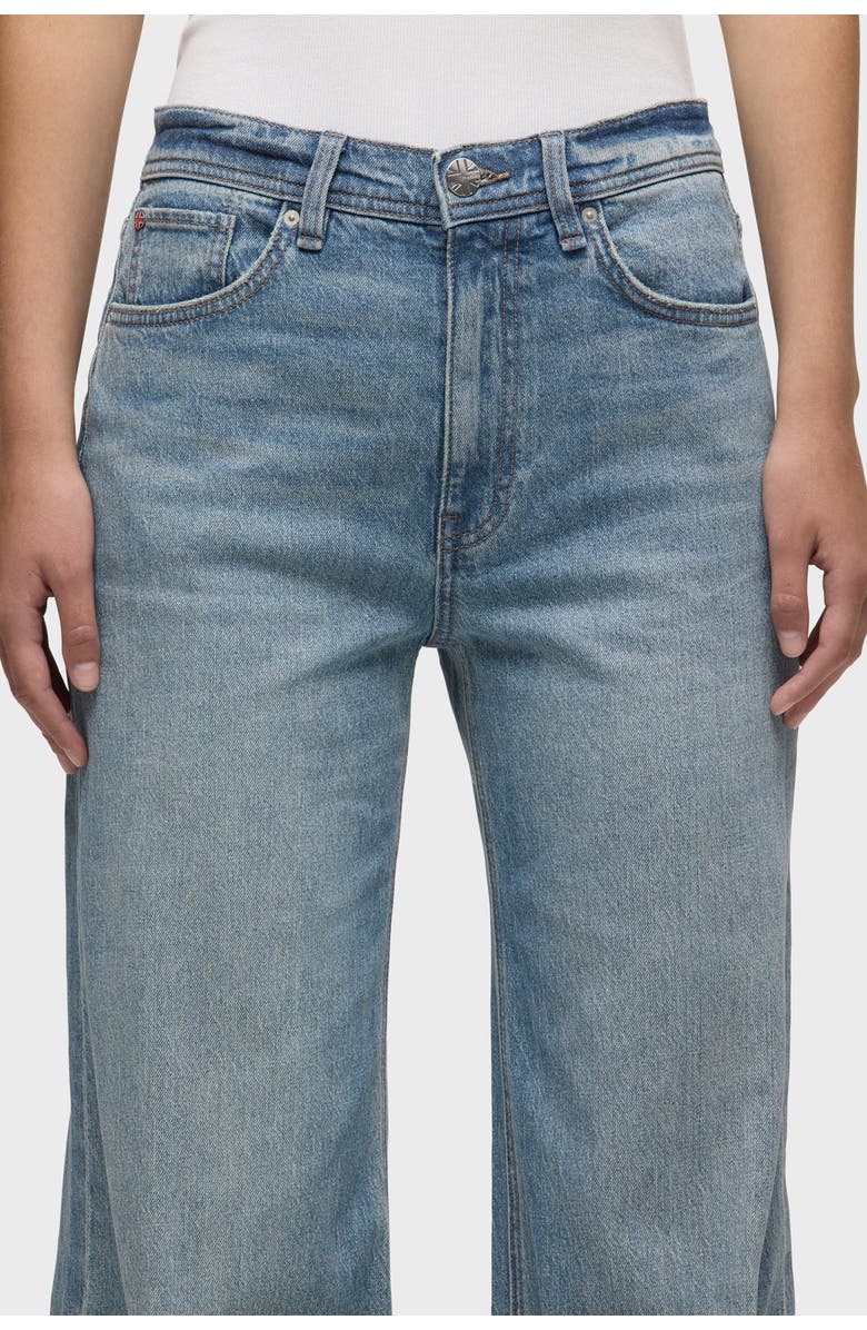 Hudson Jeans Jodie Flap Loose Fit Wide Leg, Alternate, color, Snow Drops