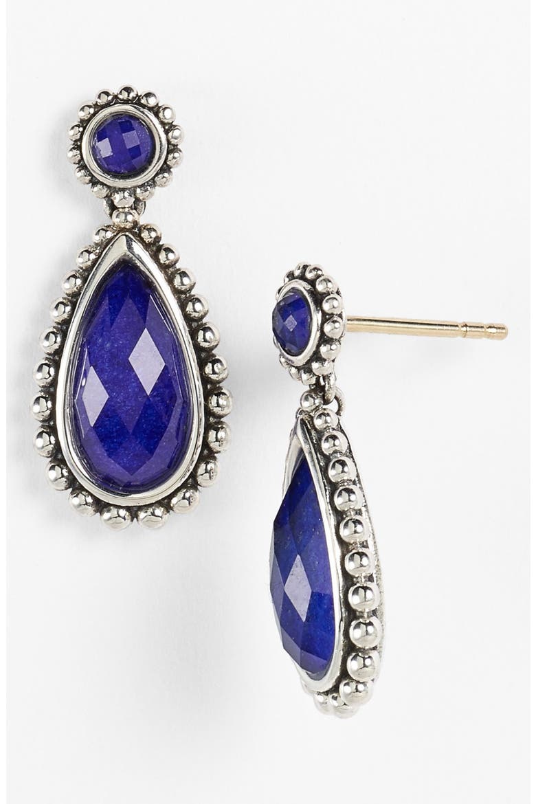 'Maya' Teardrop Earrings, Main, color, LAPIS