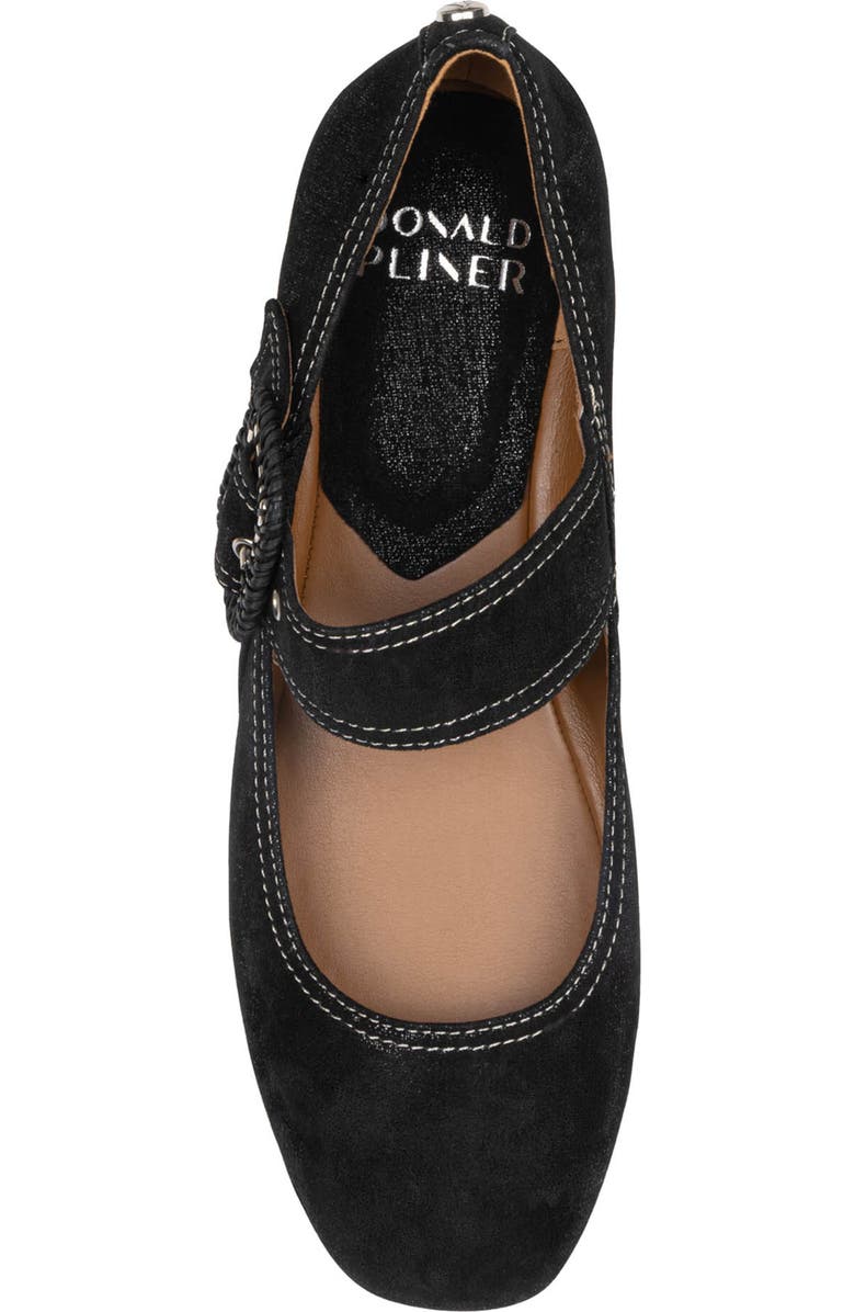 Donald Pliner Lavana Buckle Ballet Flat, Alternate, color, Black