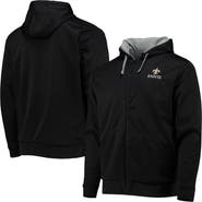 DUNBROOKE Men's Dunbrooke Black/Gray New Orleans Saints Apprentice Full-Zip Hoodie