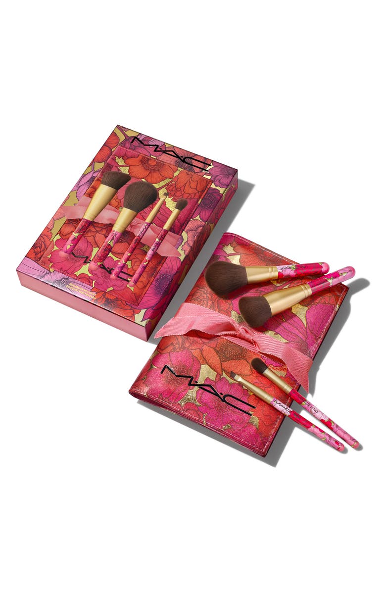MAC Cosmetics 4-Piece Mini Makeup Brush Travel Set, Alternate, color, 