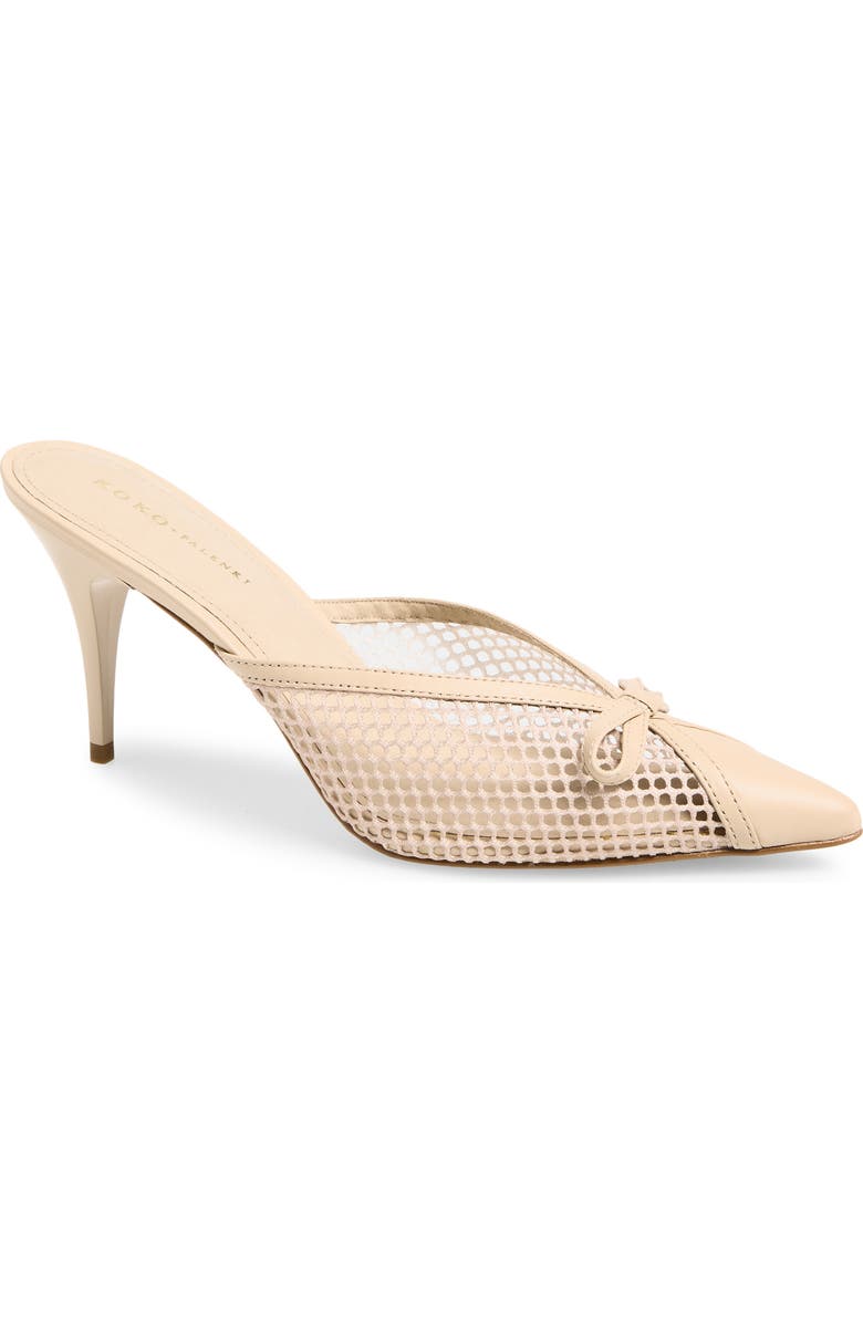 KOKO + PALENKI Peoni Pointed Toe Mule, Main, color, Nude Leather