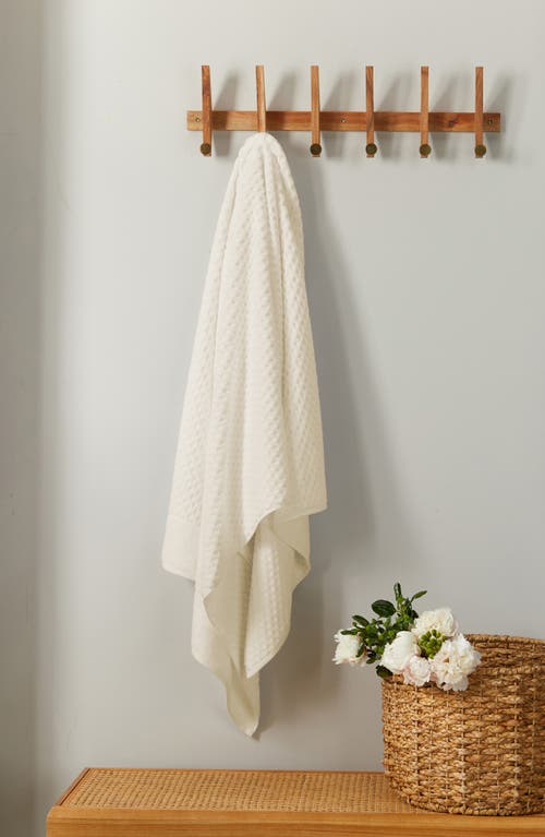 Woven & Weft Diamond 2-pack Bath Towel Set In White