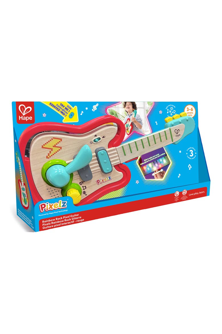 Rainbow Rock Pixelz Toy Guitar, Alternate, color, MULTIPLECOLOR