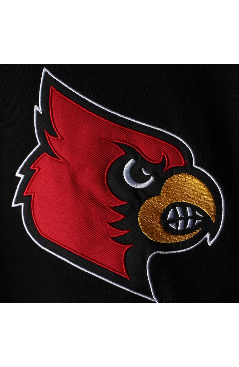 STADIUM ATHLETIC Youth Black Louisville Cardinals Big Logo Pullover Hoodie, Alternate, color, Black