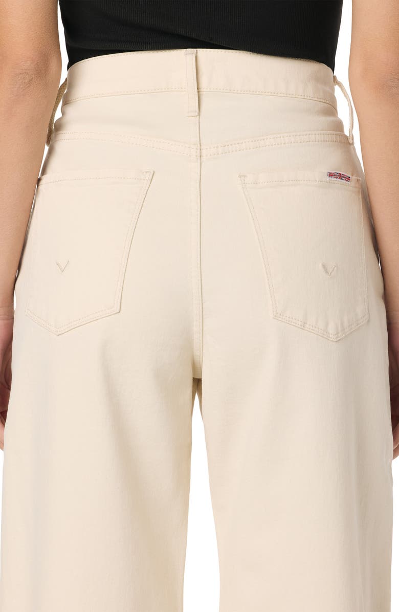 Hudson Jeans Jolene High Waist Wide Leg Jeans, Alternate, color, Ecru