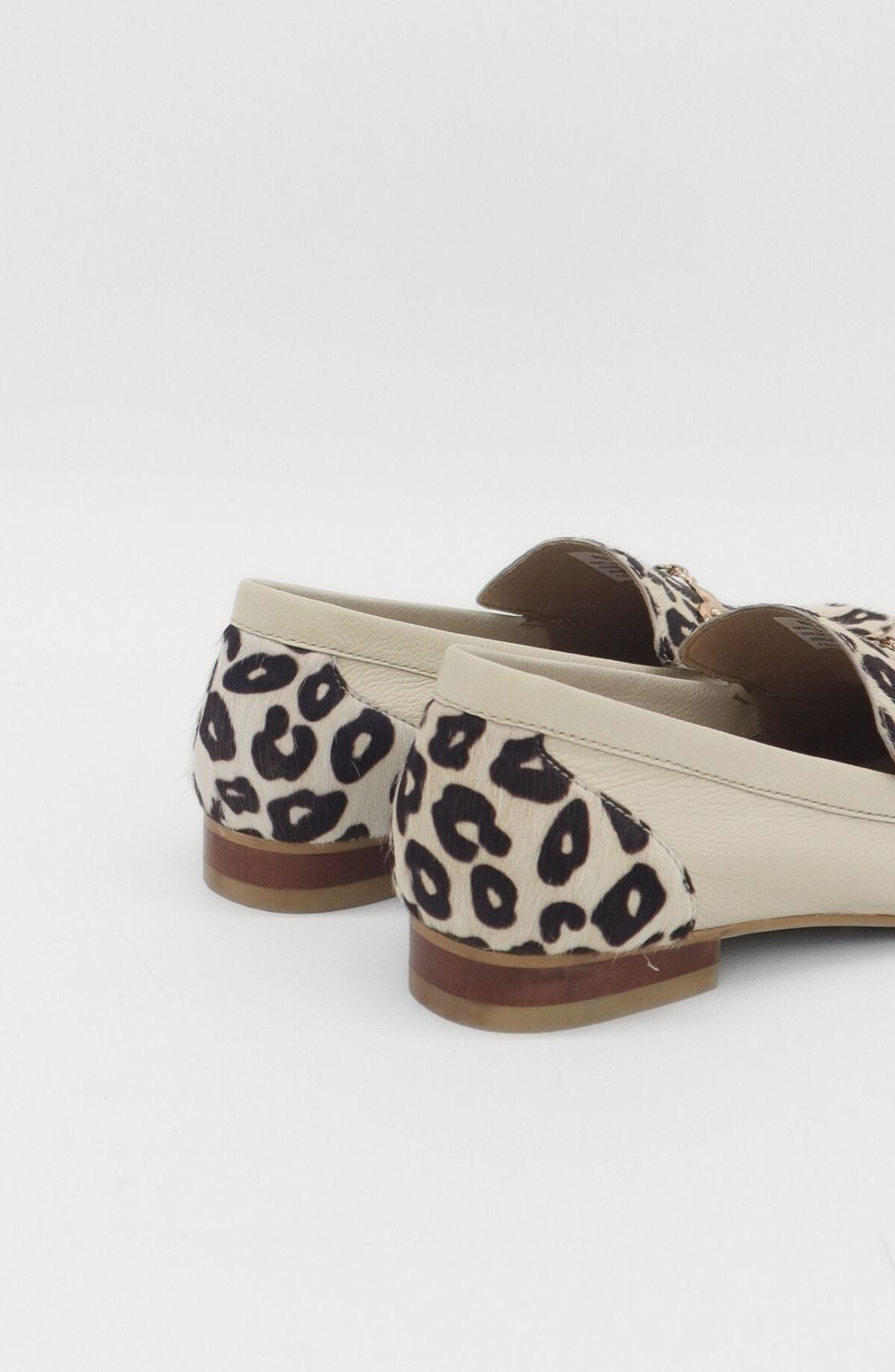 Gentilezza Slip-On Leather Loafers, Alternate, color, Ivory Leopard