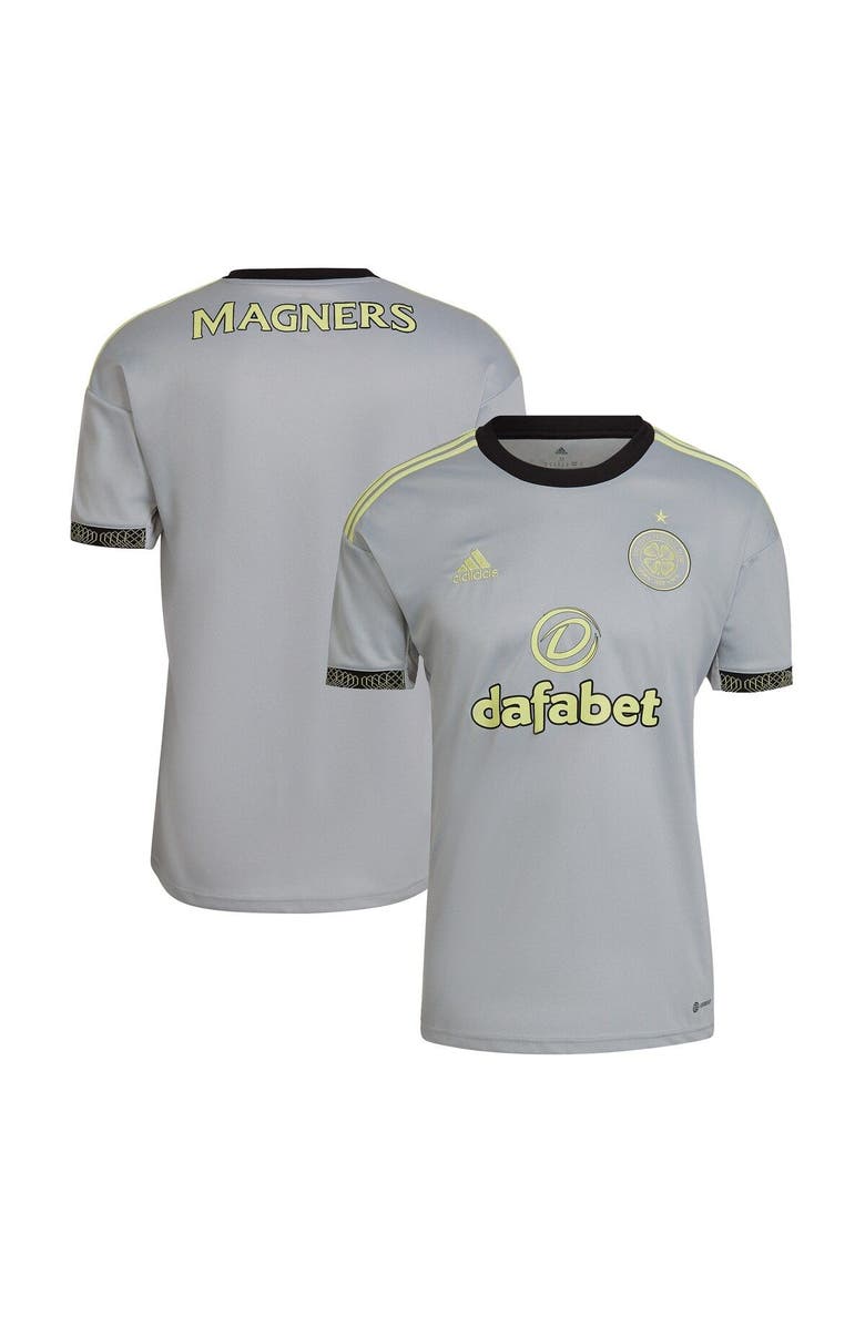 adidas Men's adidas Gray Celtic 2022/23 Third Replica Jersey, Main, color,