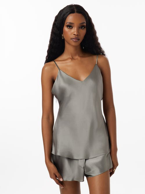 Silksilky Silk Spaghetti Strap Camisole Pajama Set